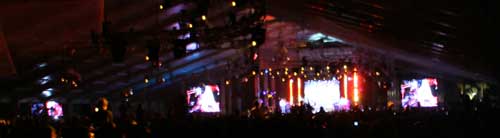 This was about how far we were from Madonna