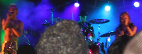 Scissor Sisters and someones head